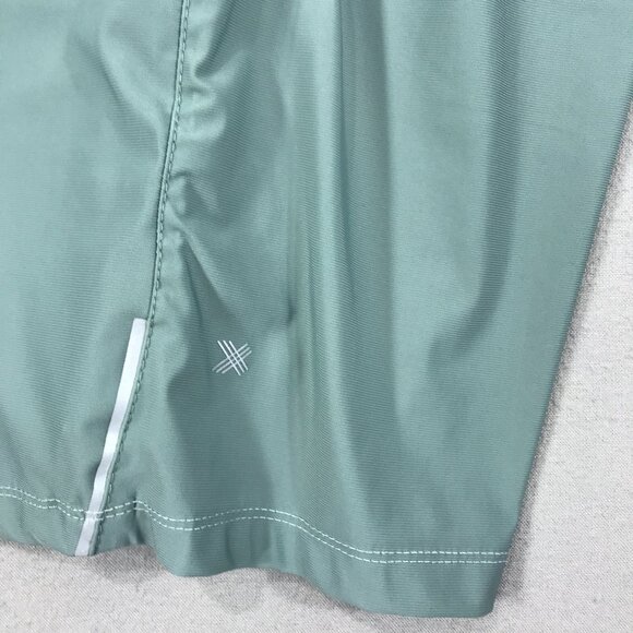 Kenneth Cole Active Shorts Men's Medium Green Tech Zip Stretch Water Resistant - Picture 8 of 13